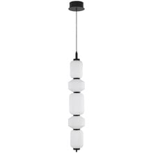 Black Iron Torso Vertical 5 Light LED Pendant